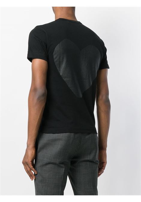 printed t-shirt unisex black COMME DES GARÇONS PLAY | AX-T190-0511